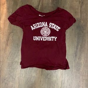 A maroon Arizona state shirt